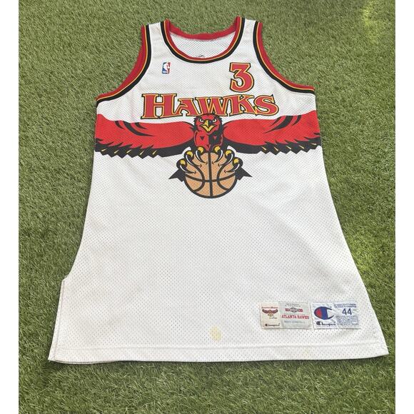 VTG Rare 1994-95 Atlanta Hawks Ken Norman #5 Game Issued Sewn MiUSA Jersey 44+3 main image 13